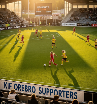 Elitettan Women 2025 table position for KIF Orebro W and Elfsborg W