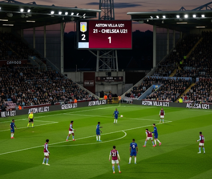 Aston Villa U21 vs Chelsea U21 Premier League 2 Division One match action