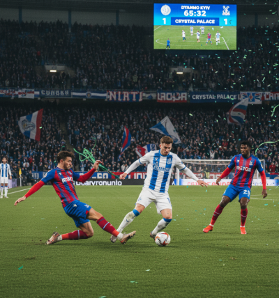 Dynamo Kyiv FC official logo for UEFA Conference League match