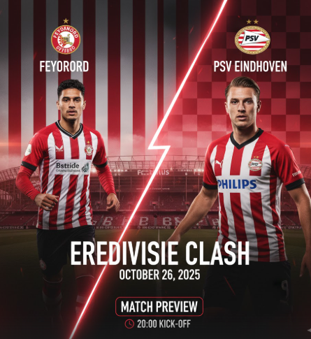 Feyenoord vs PSV Eindhoven Prediction, H2H, Stats & Betting Tips – Netherlands Eredivisie