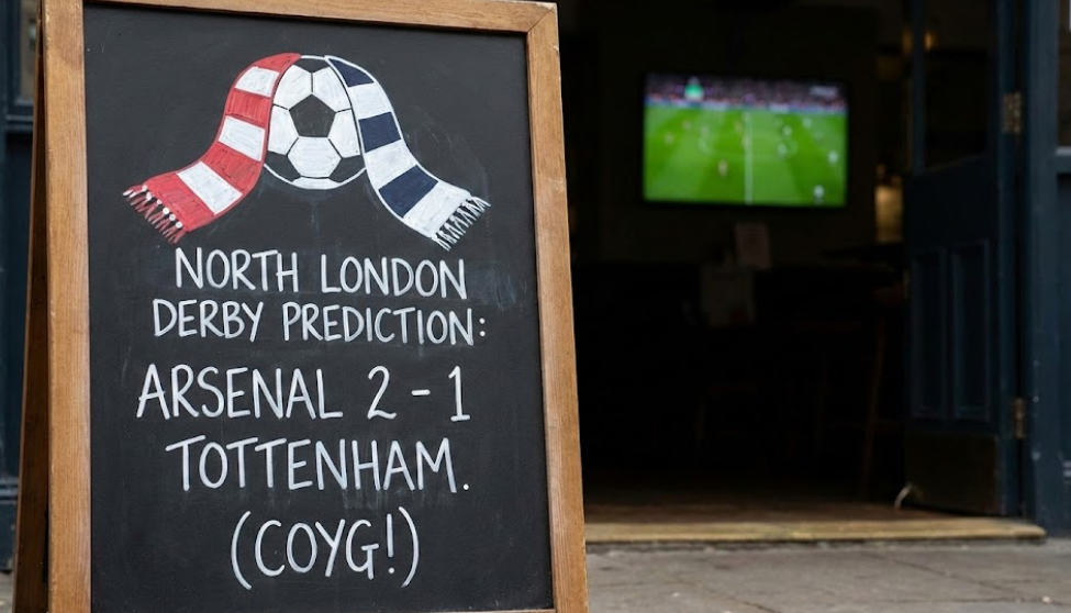 Arsenal vs Tottenham Hotspur North London Derby prediction and betting tips banner