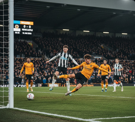 wolves-vs-newcastle-h2h-stats-table-2026: A table showing recent head-to-head results between Wolverhampton and Newcastle United.