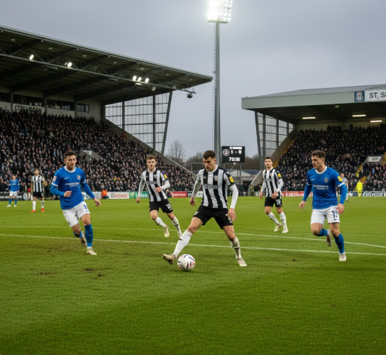 St Mirren players in action at The SMISA Stadium